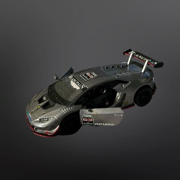 Kinsmart Lamborghini Huracan LP620-2 Super Trofeo Hardtop Die Cast Car 1:36 B14 - Picture 6 of 10